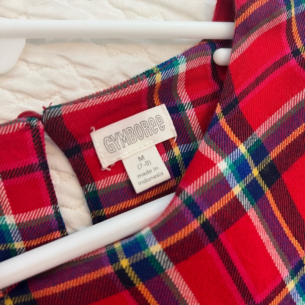 Gymboree, Girls’ Red Plaid Ruffle Top, Size Med (7-8) - Picture 4 of 6